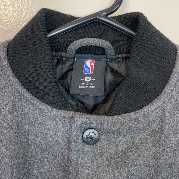 NBA SF Warriors Jacket Size M/10-12 - Picture 5 of 8